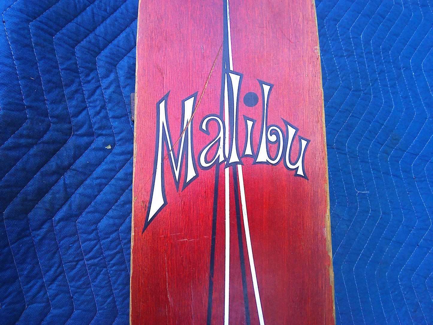 Vintage Malibu Water Ski turned shelf