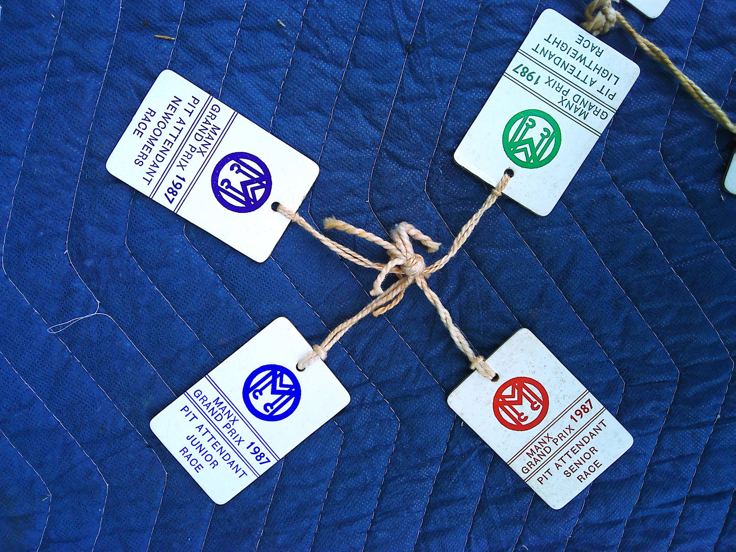 Vintage 1983/87 MGP isle of man wooden passes assortment