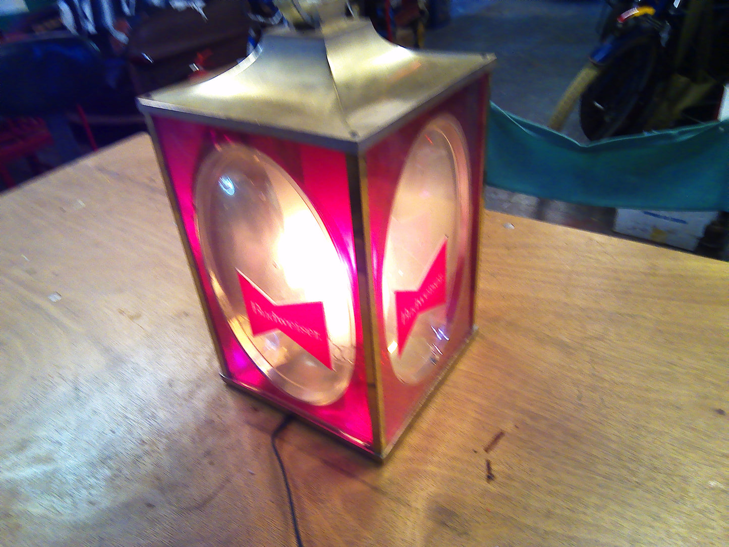 1960s Vintage Budweiser lantern light