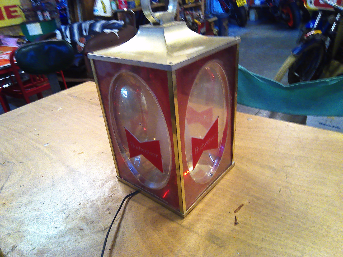 1960s Vintage Budweiser lantern light