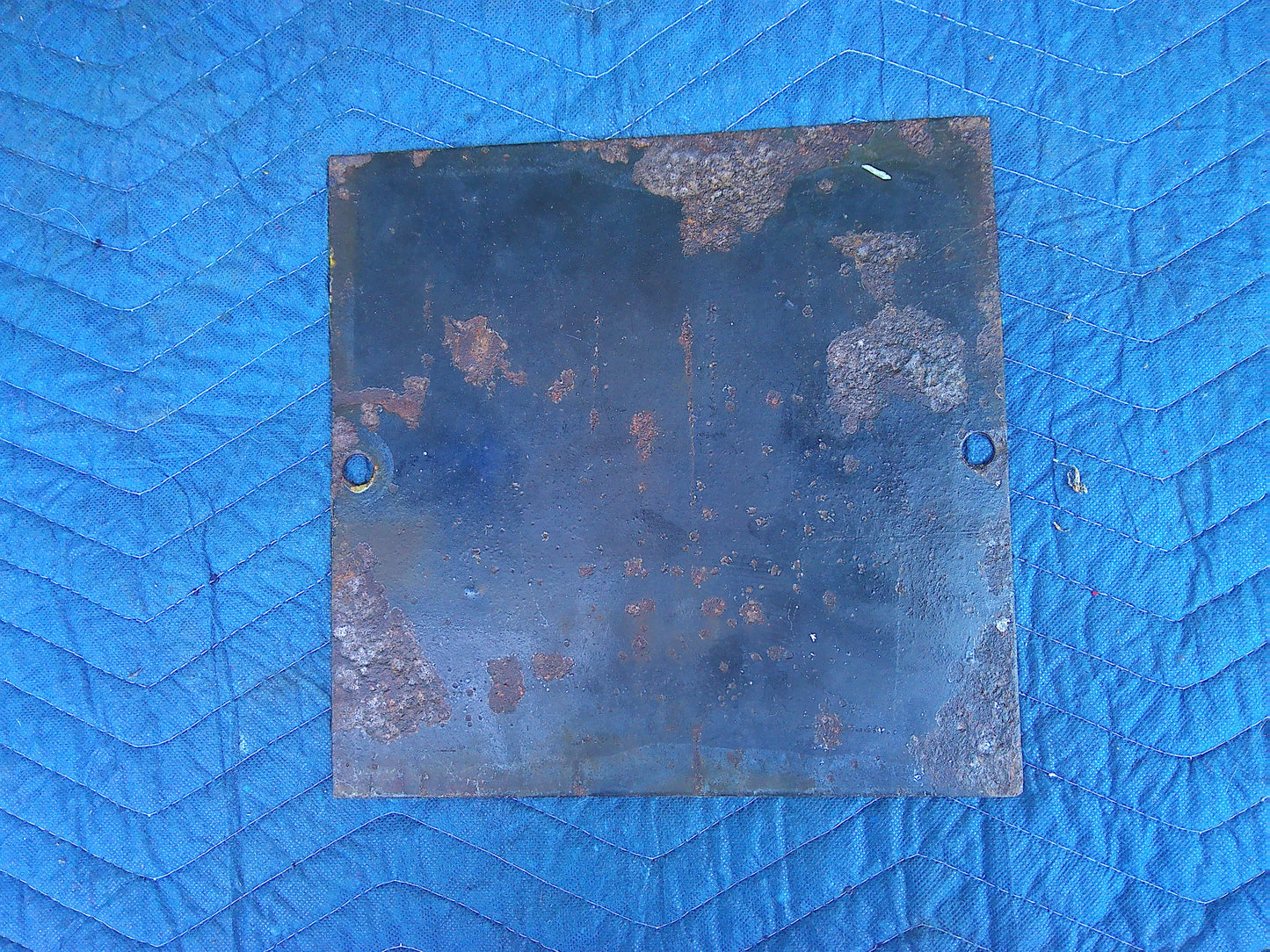 Vintage metal Railway mileage marker sign