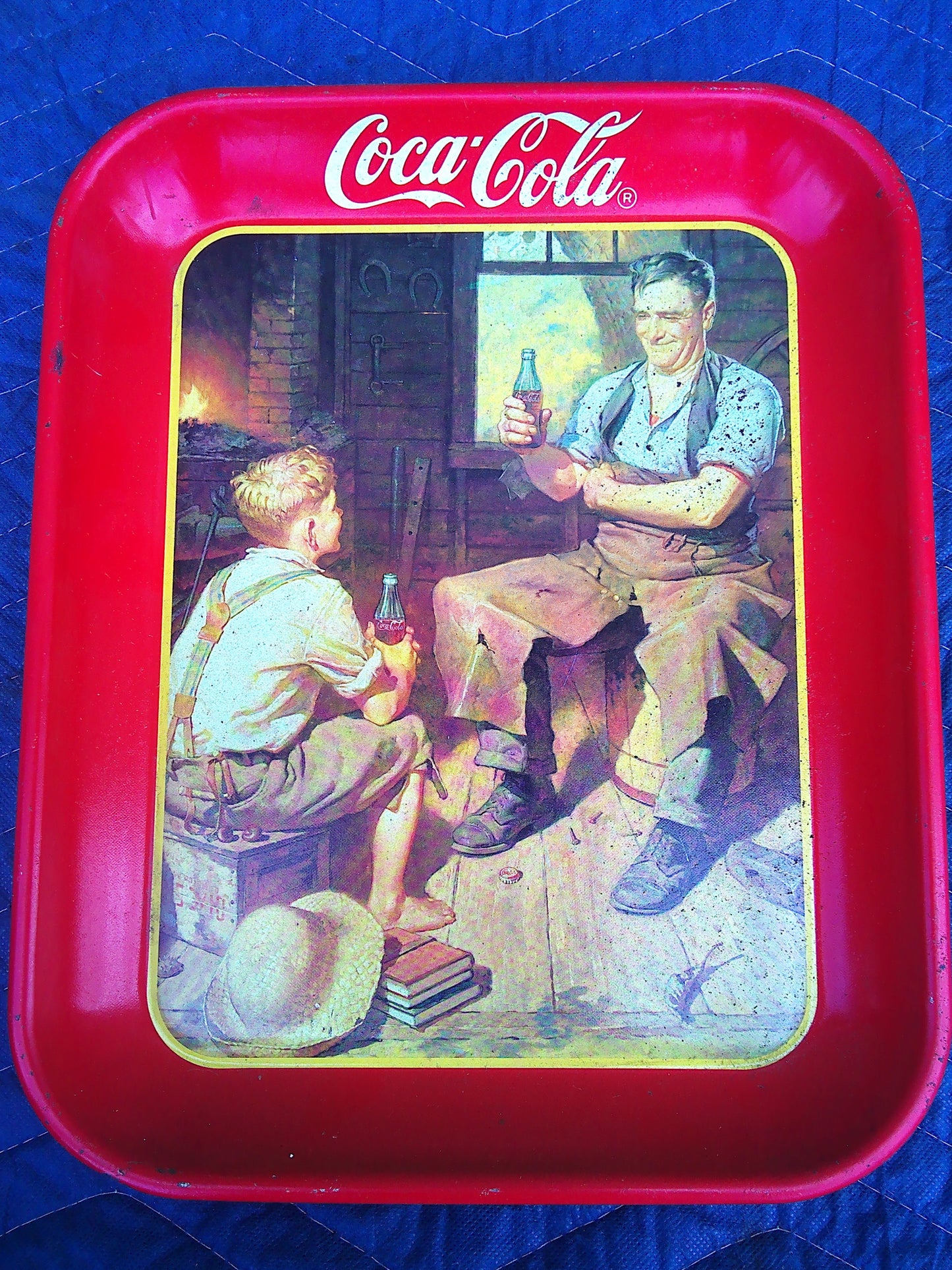 1987 vintage Coca Cola serving tray