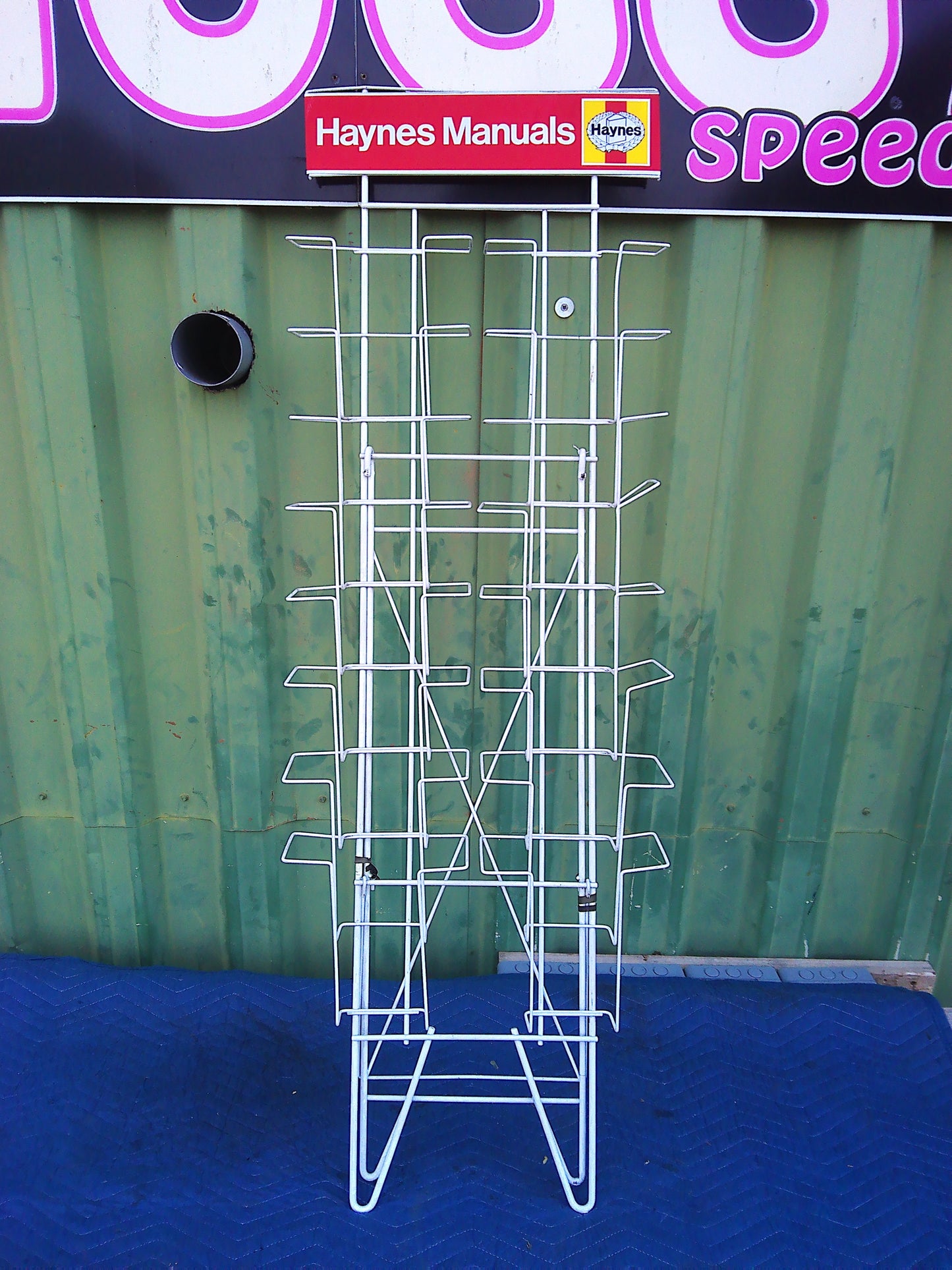 NOS(?) Haynes Manuals vintage display rack