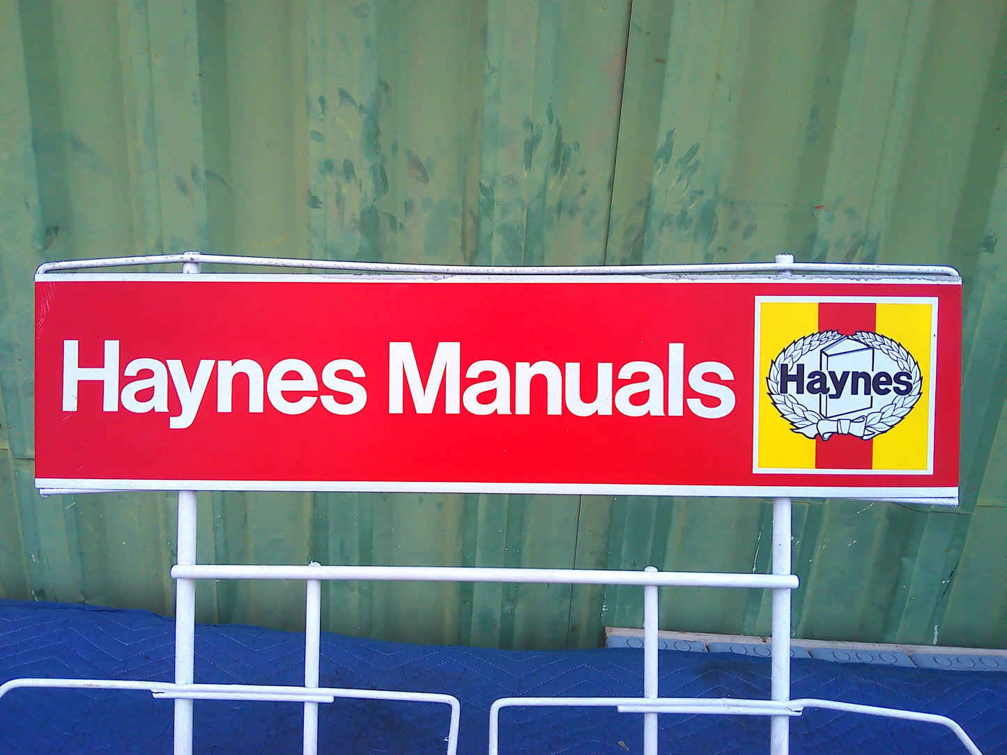 NOS(?) Haynes Manuals vintage display rack