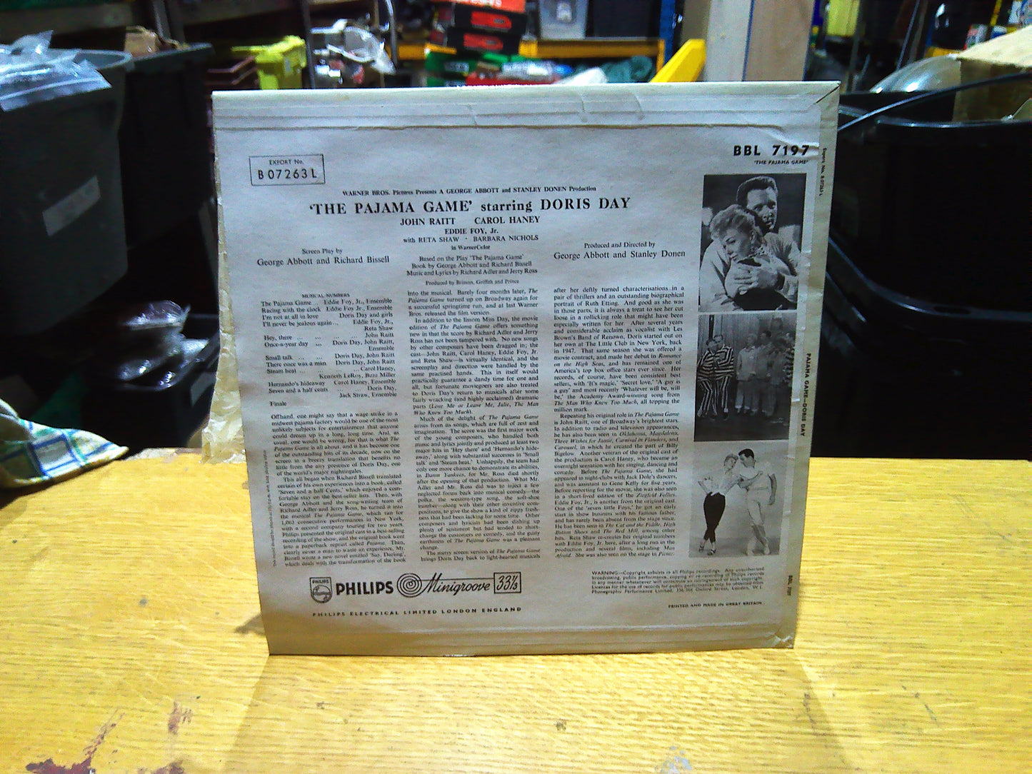 The Pajama Game starring Doris Day Vintage vinyl record