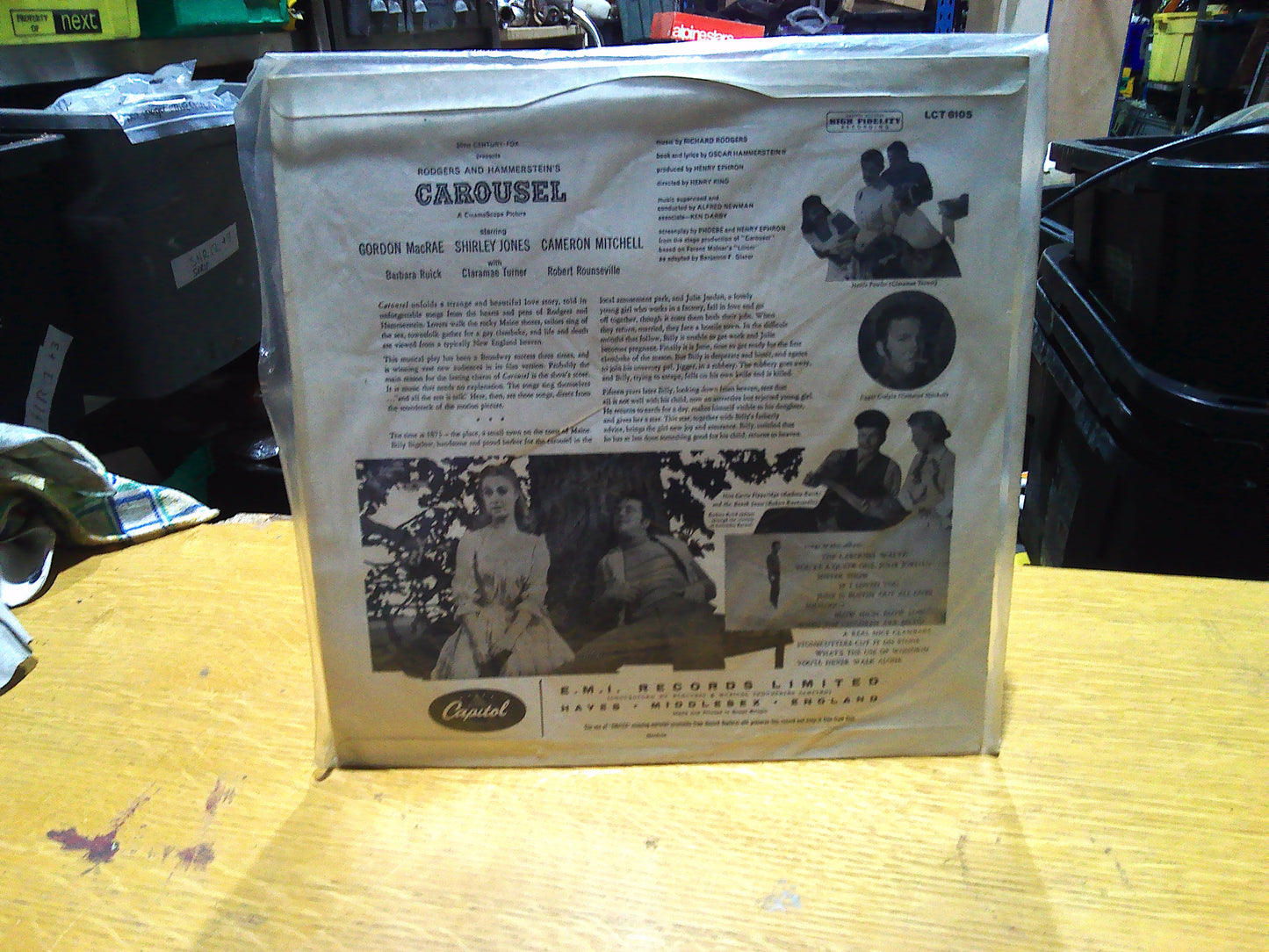 Vintage Rodgers and the Hammersteins Carousel Soundtrack Vinyl Record