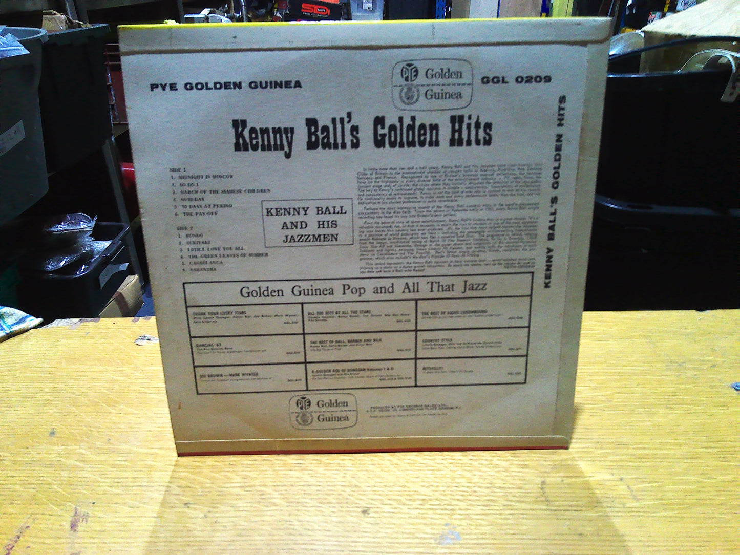 1963 Vintage Kenny Ball's Golden Hits vinyl record
