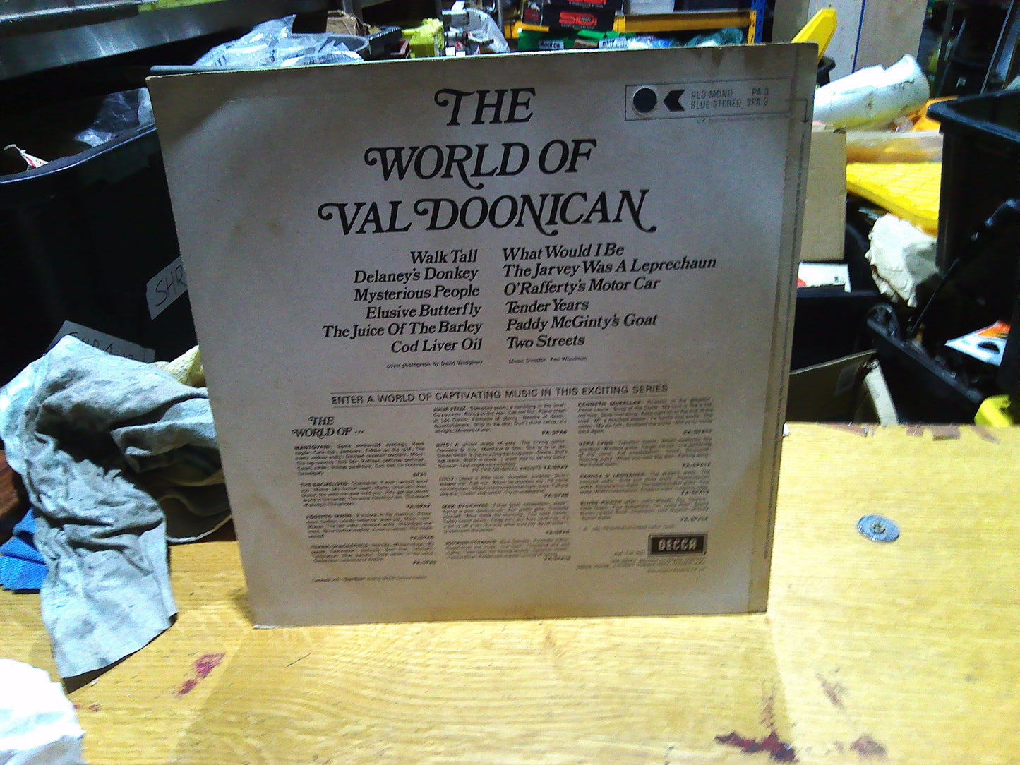 Vintage The World of Val Doonican vinyl record