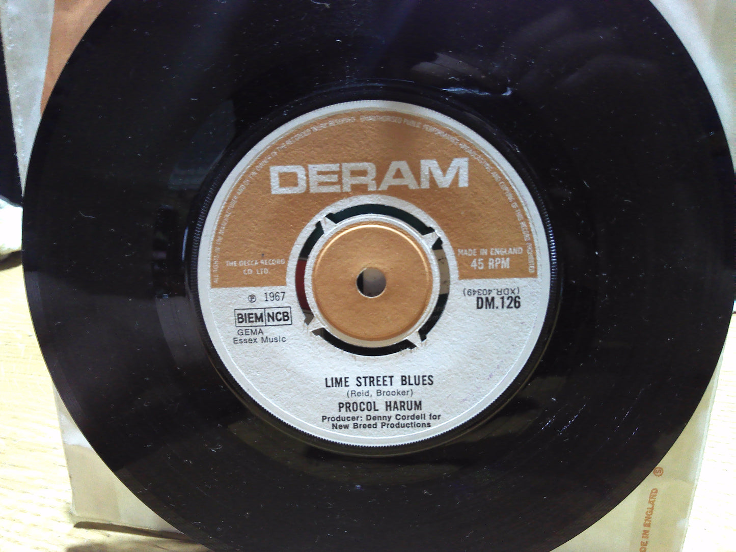 Lime Street Blues/ A Whiter Shade of Pale by Procol Harum vintage vinyl