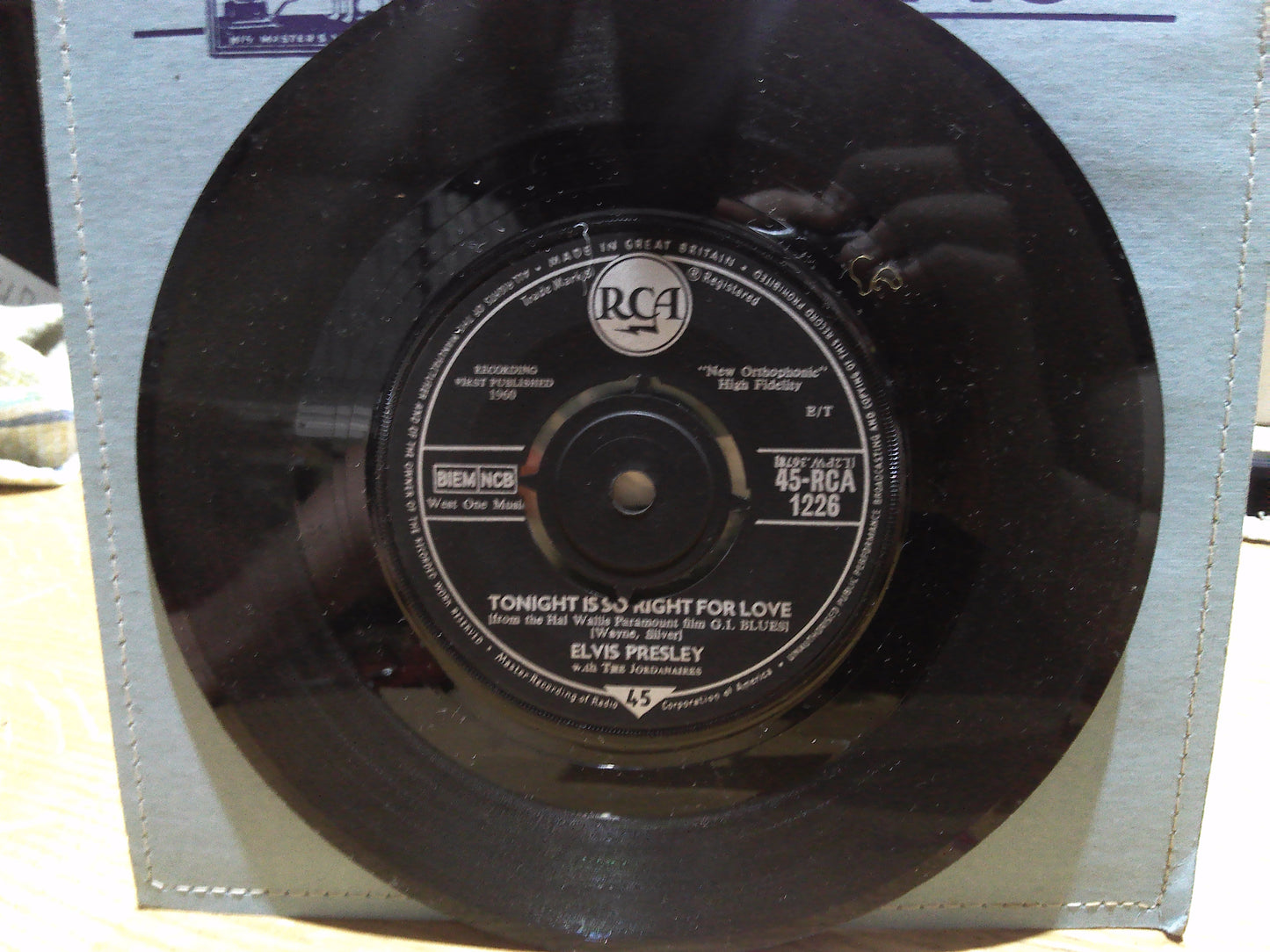 Tonight is so Right for Love/ Wooden heart by Elvis Presley vintage vinyl