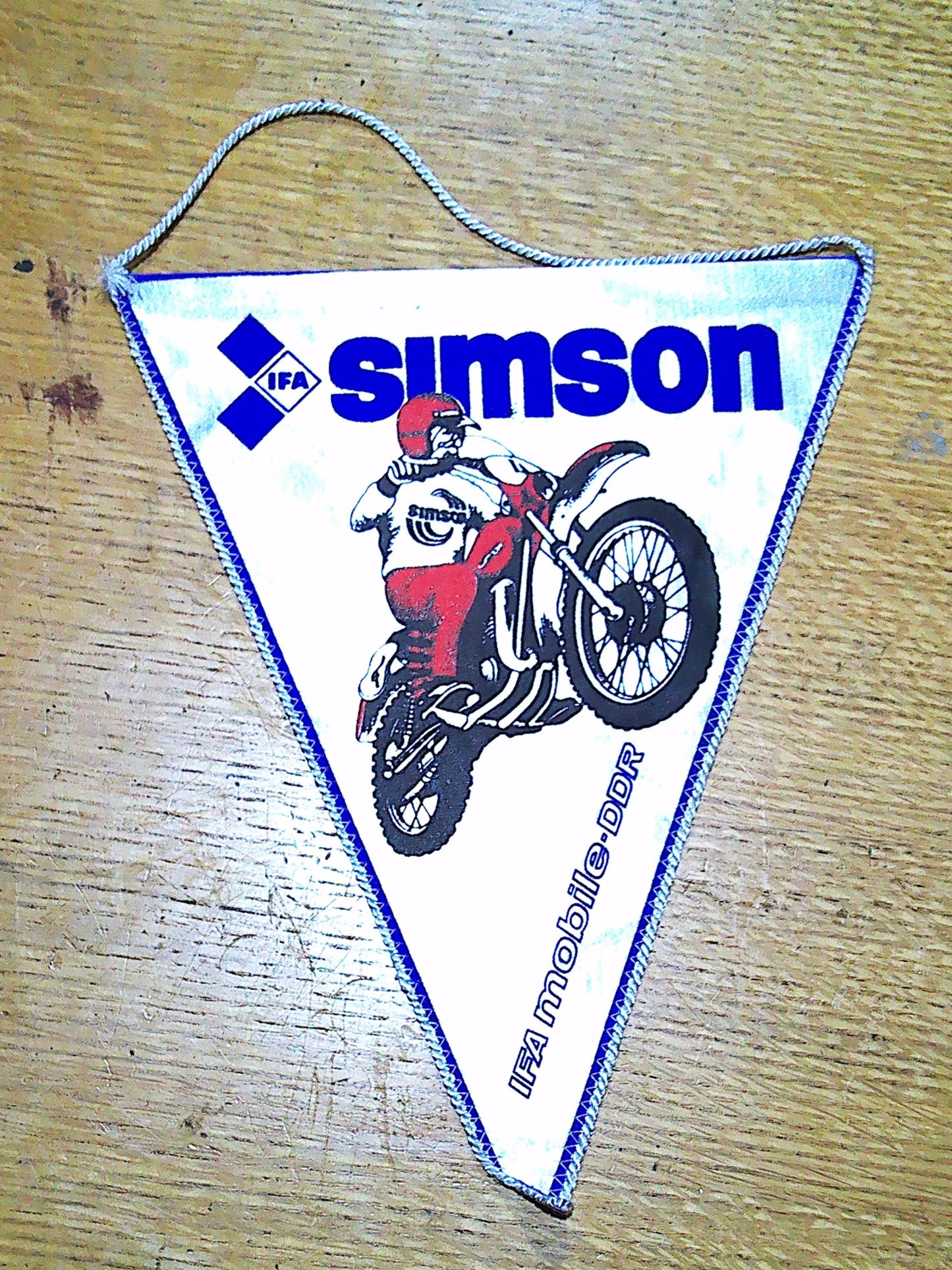 Genuine Vintage Simson Racing pennant
