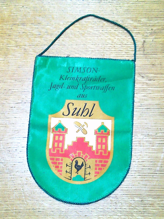 Genuine Vintage Simson Subl Racing pennant
