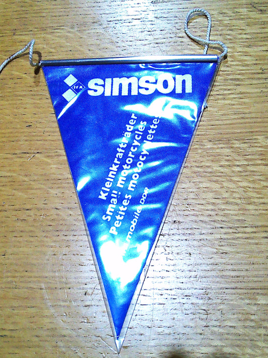 Genuine Vintage Simson Racing mini pennant