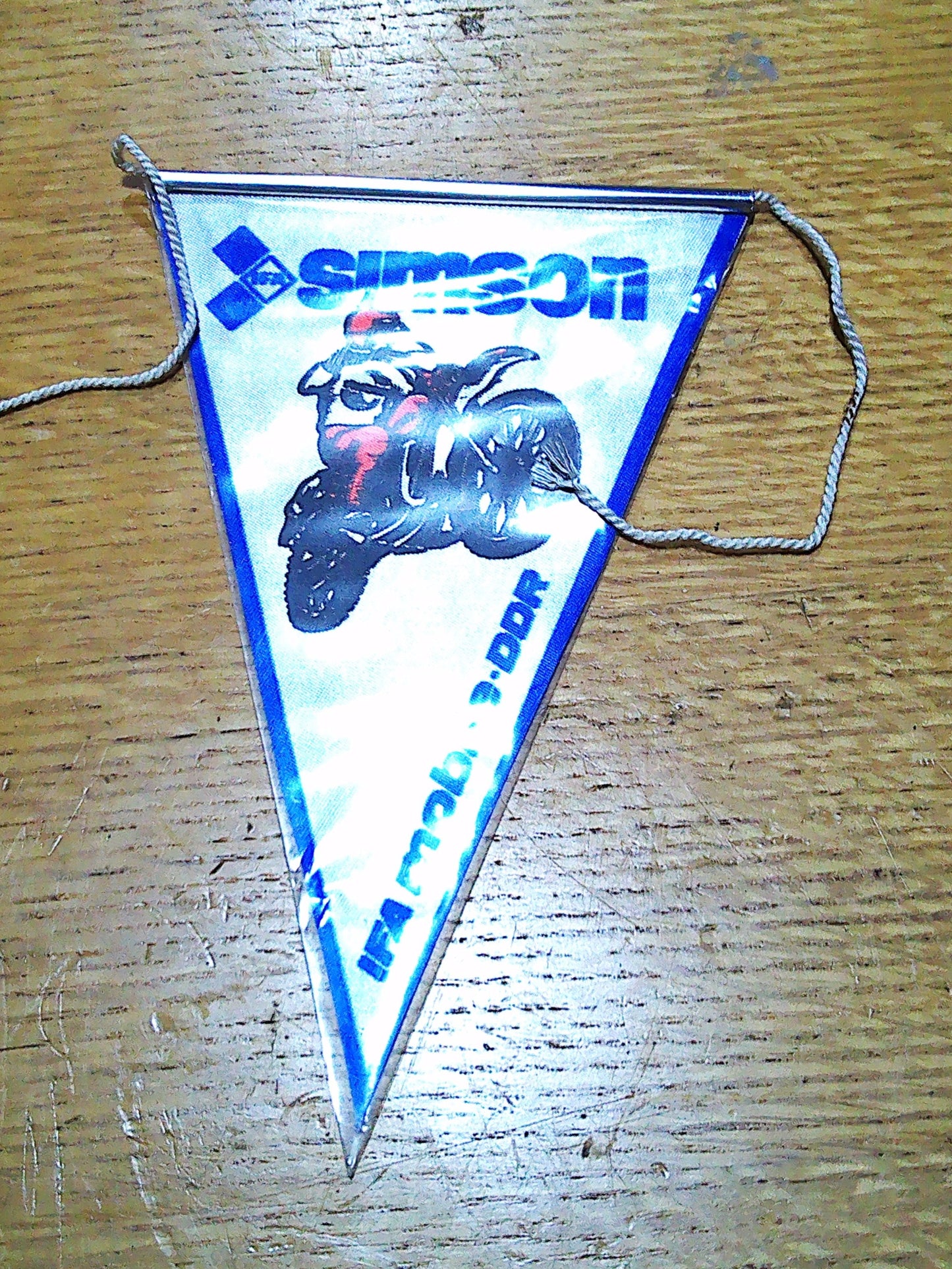 Genuine Vintage Simson Racing mini pennant