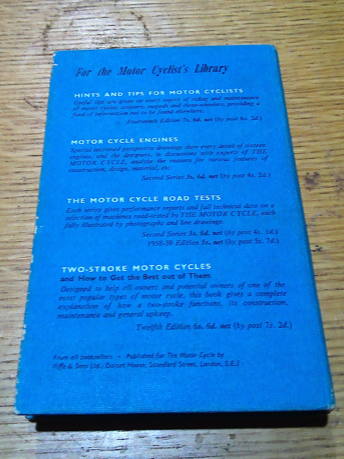 Motor Cycles and how to manage them book