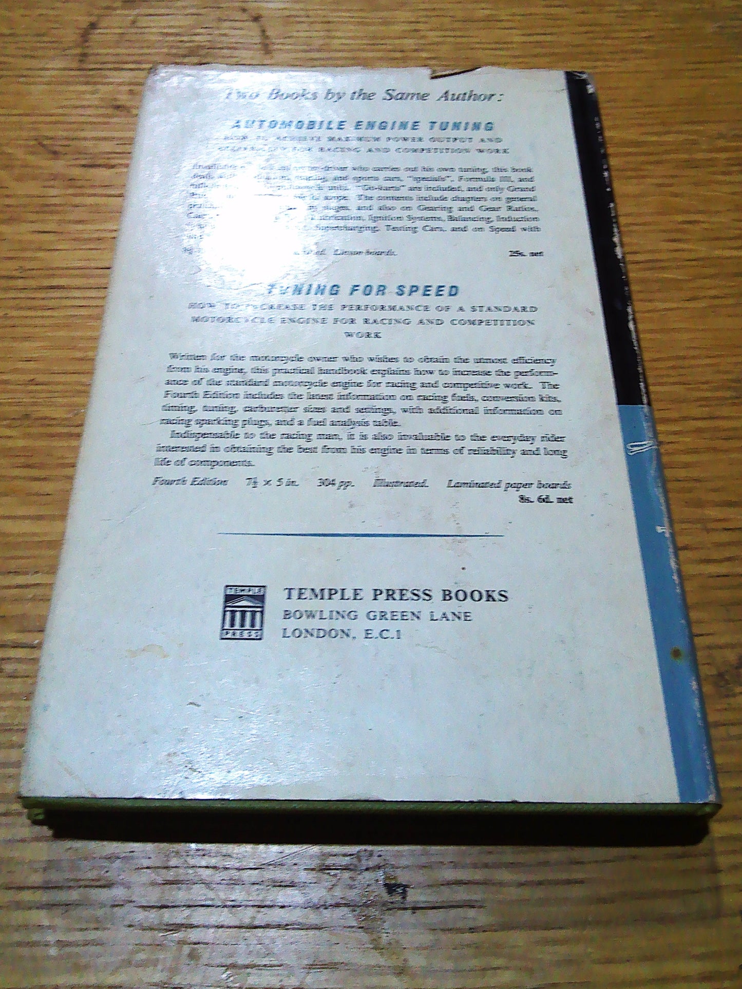 Motorcycle Engineering book by P.E.Irving