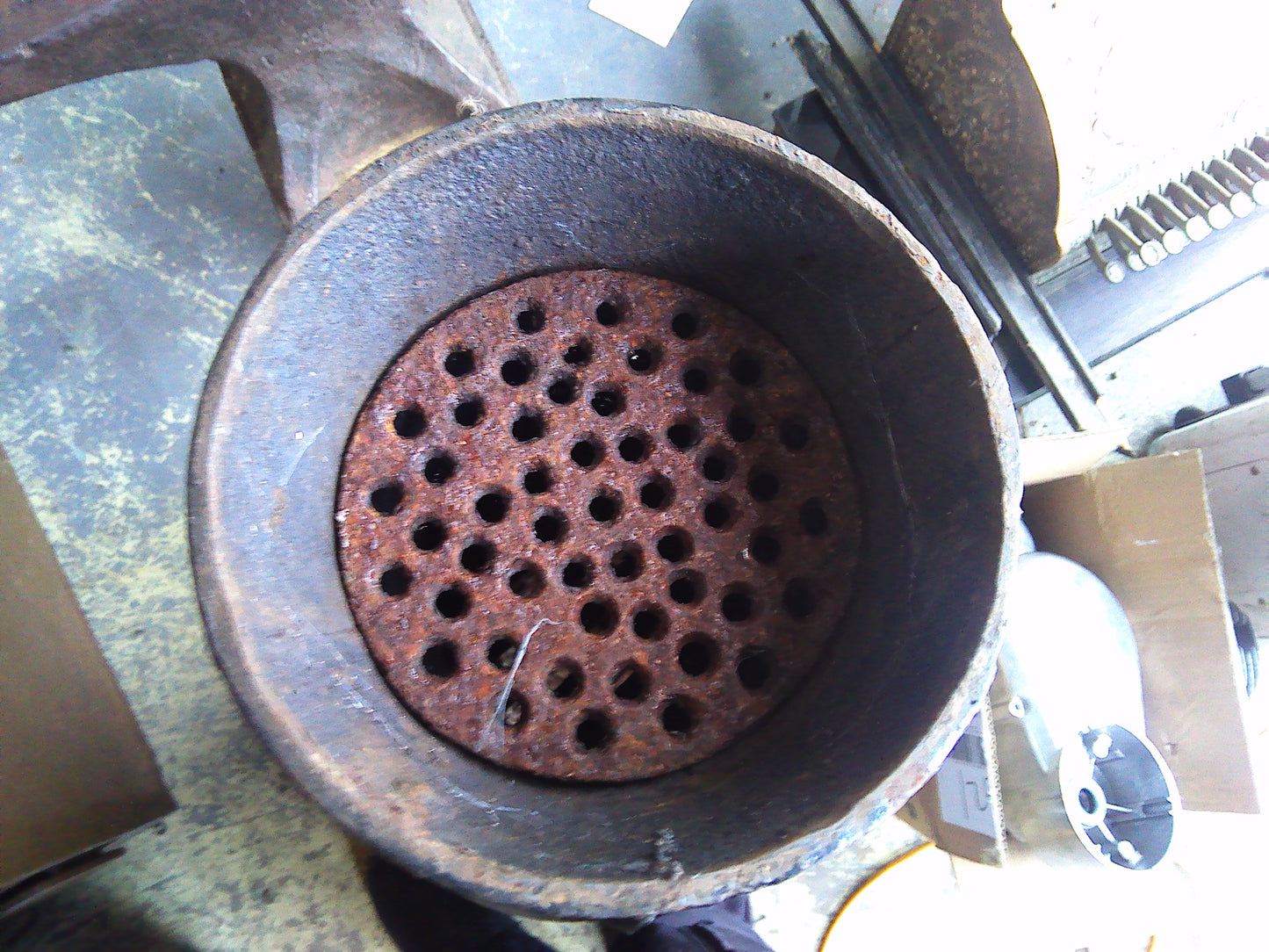 Vintage cast iron Chiminea
