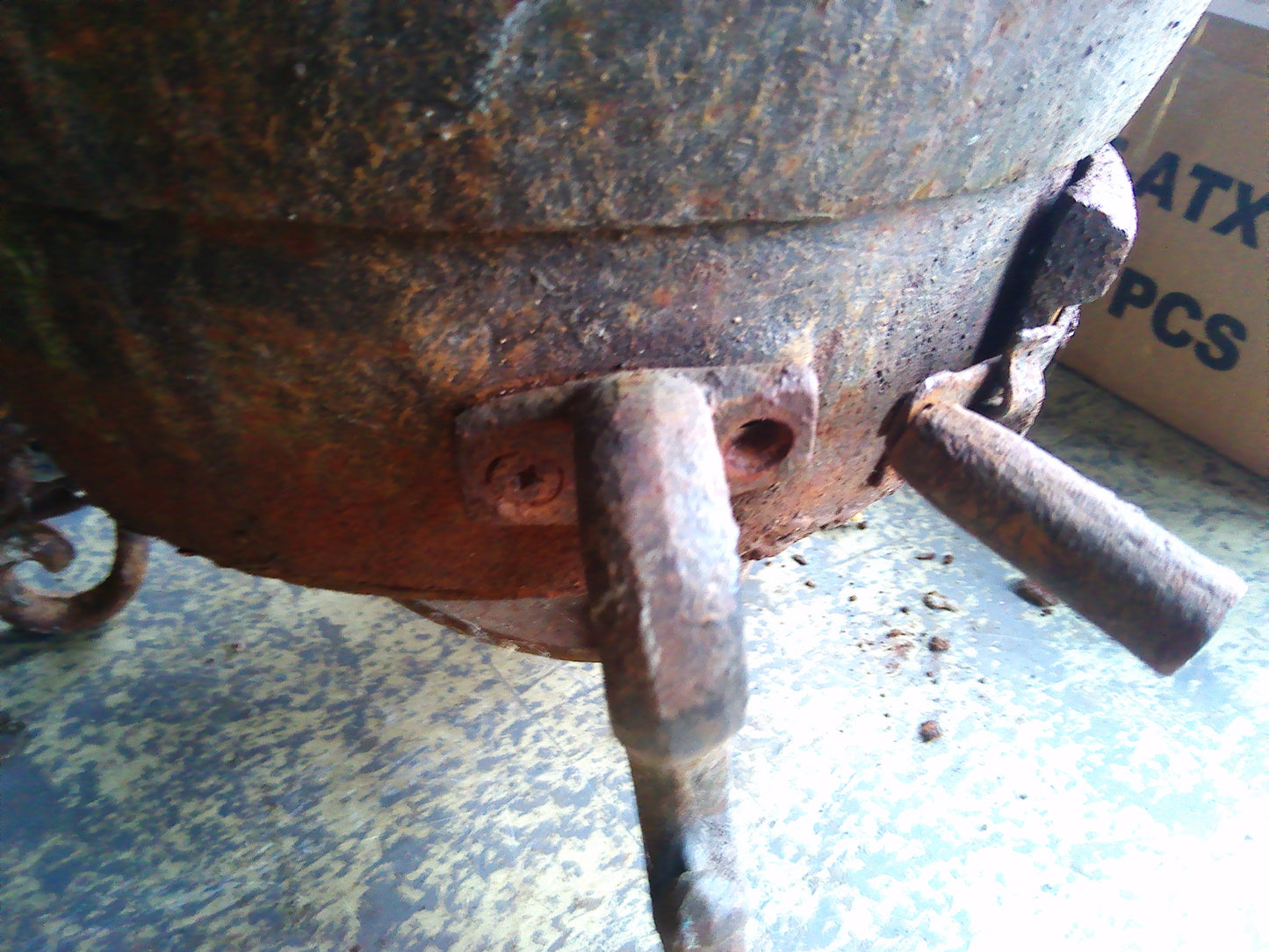 Vintage cast iron Chiminea