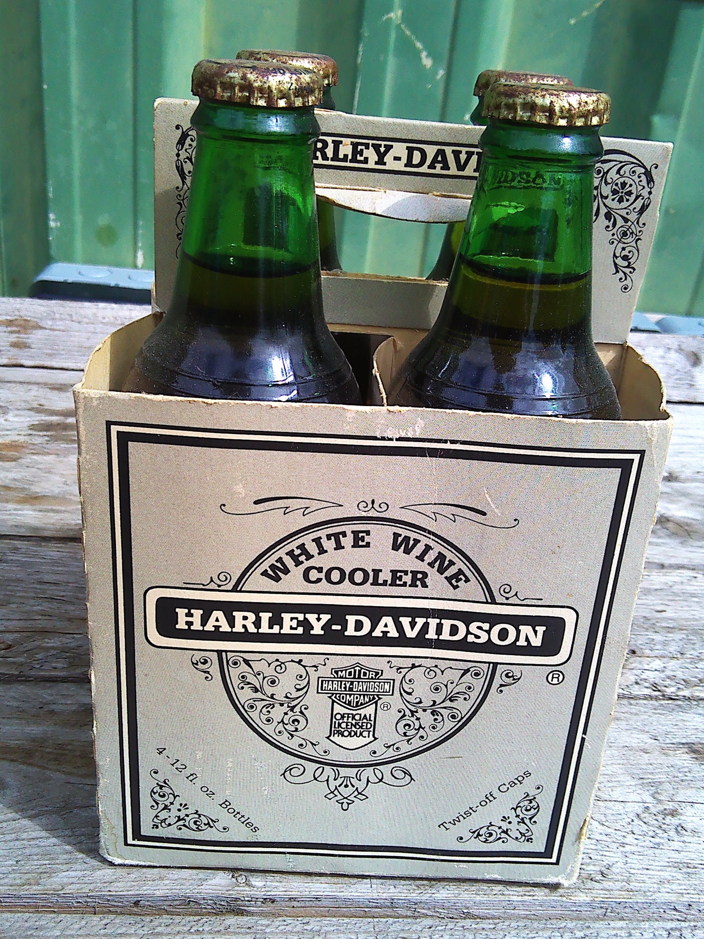 Genuine Harley Davidson wine bottles 4 pack