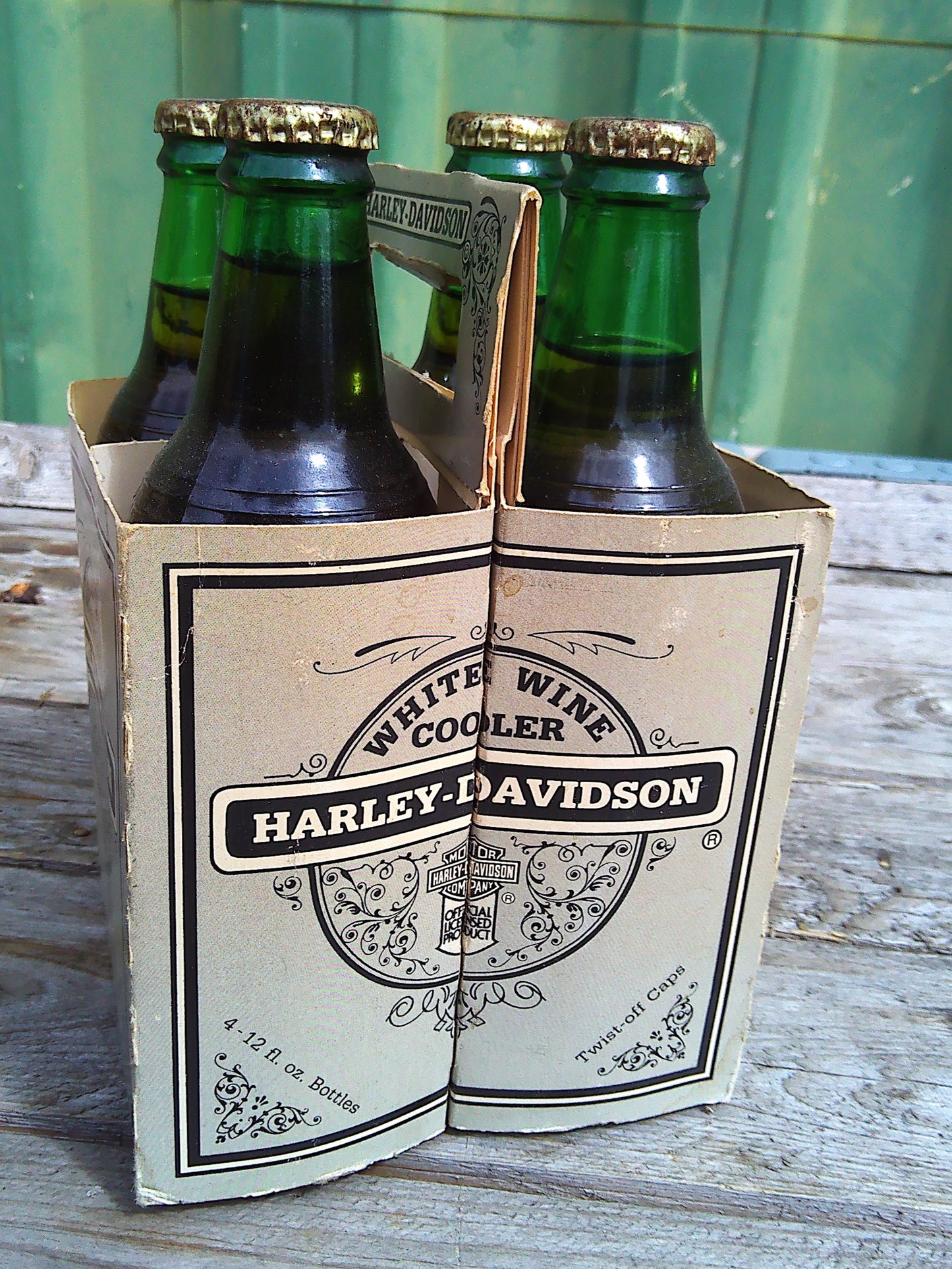 Genuine Harley Davidson wine bottles 4 pack