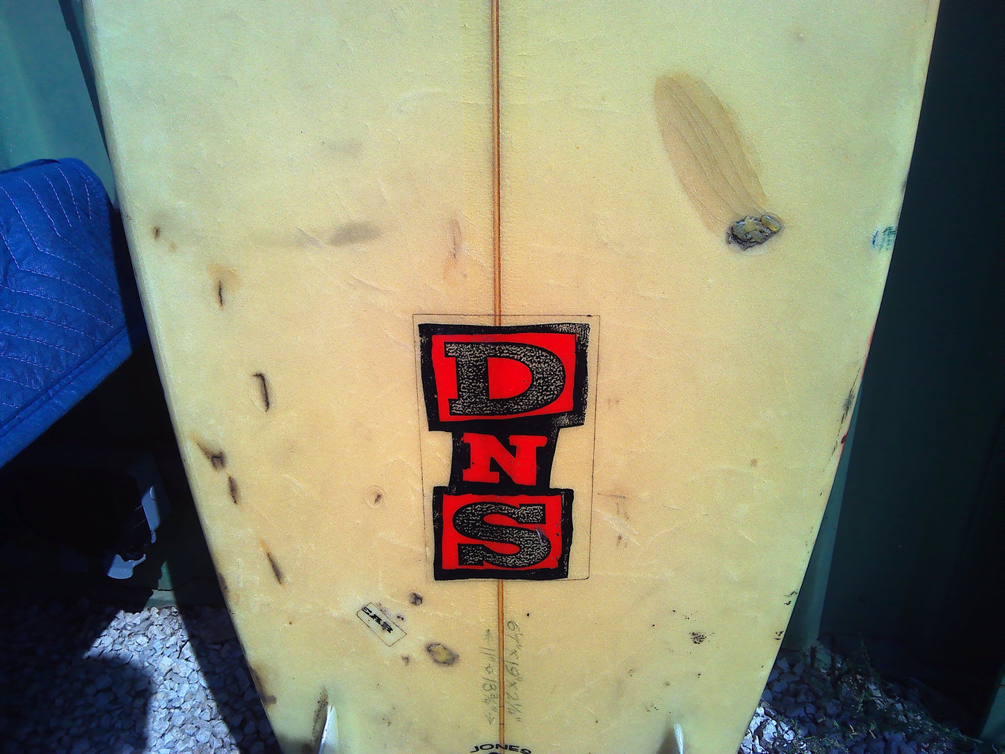 Vintage Fibreglass Jones 6ft Surfboard