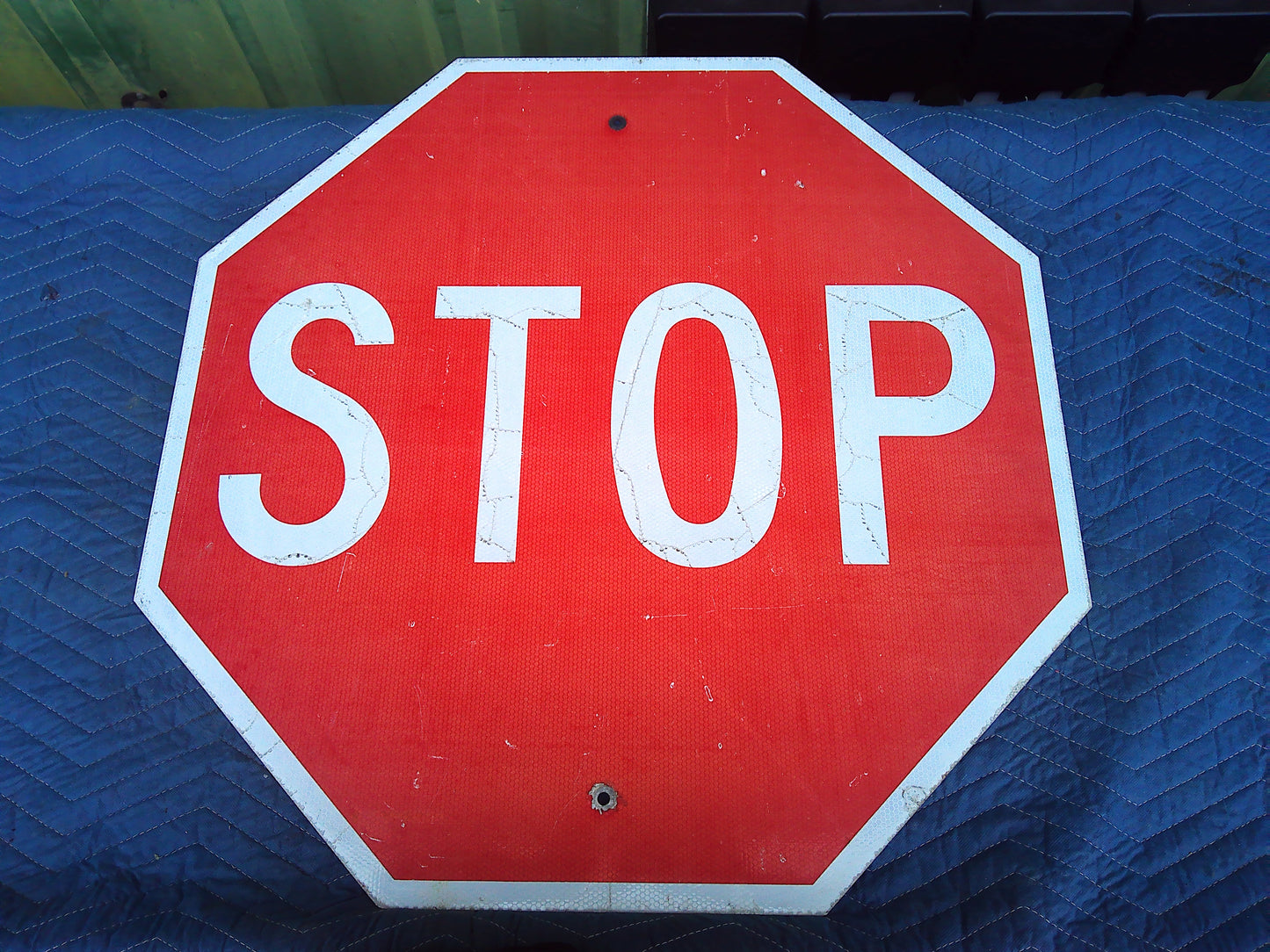 American Highway metal STOP sign