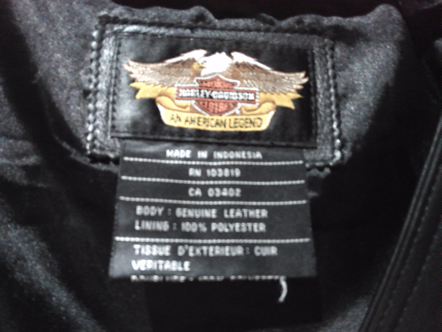 XXXL Harley Davidson Leather Waistcoat