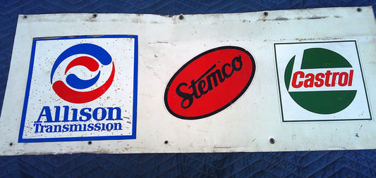 Allison/ Stemco/ Castrol metal sign