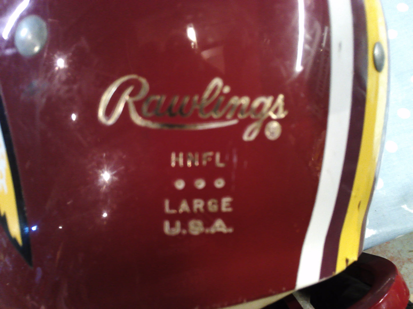 Vintage genuine NFL Washington Redskins player helmet
