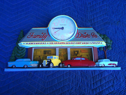 Vintage Coca Cola Burwood Family Drive In Quartz decorative clock