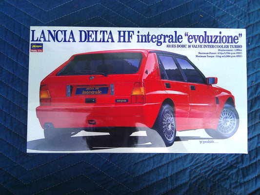 Vintage Hasegawa Lancia Delta HF Integrale 'Evoluzione' model kit