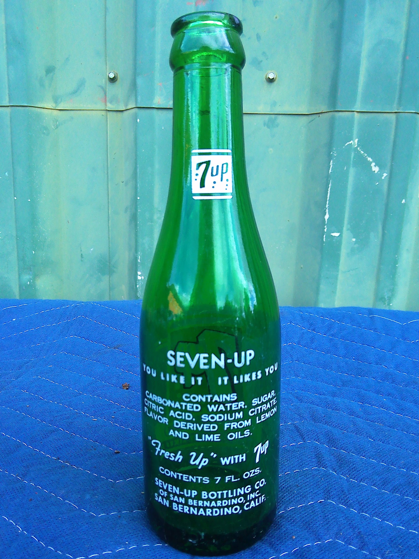 Individual assorted glass soda bottles