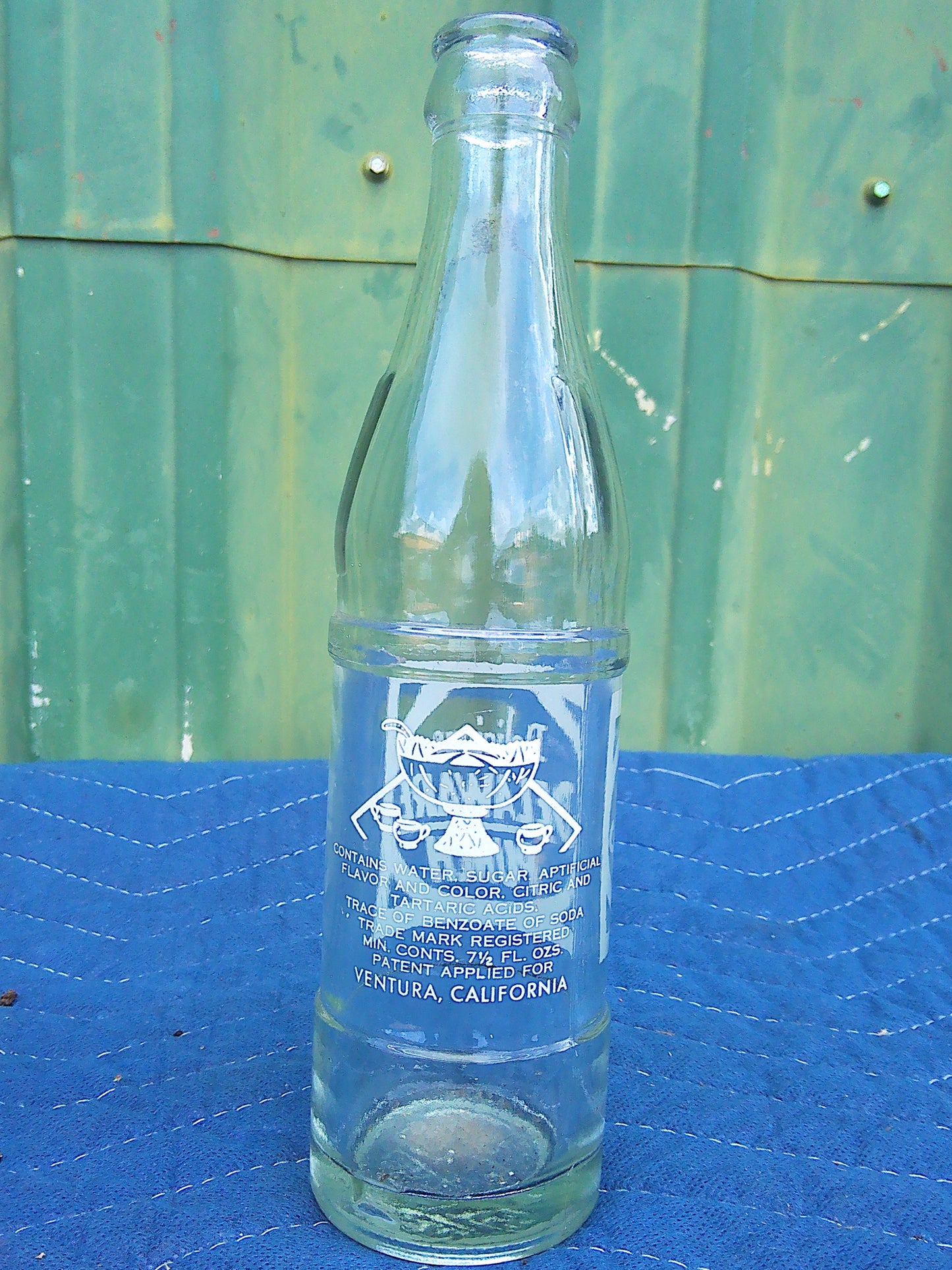 Individual assorted glass soda bottles