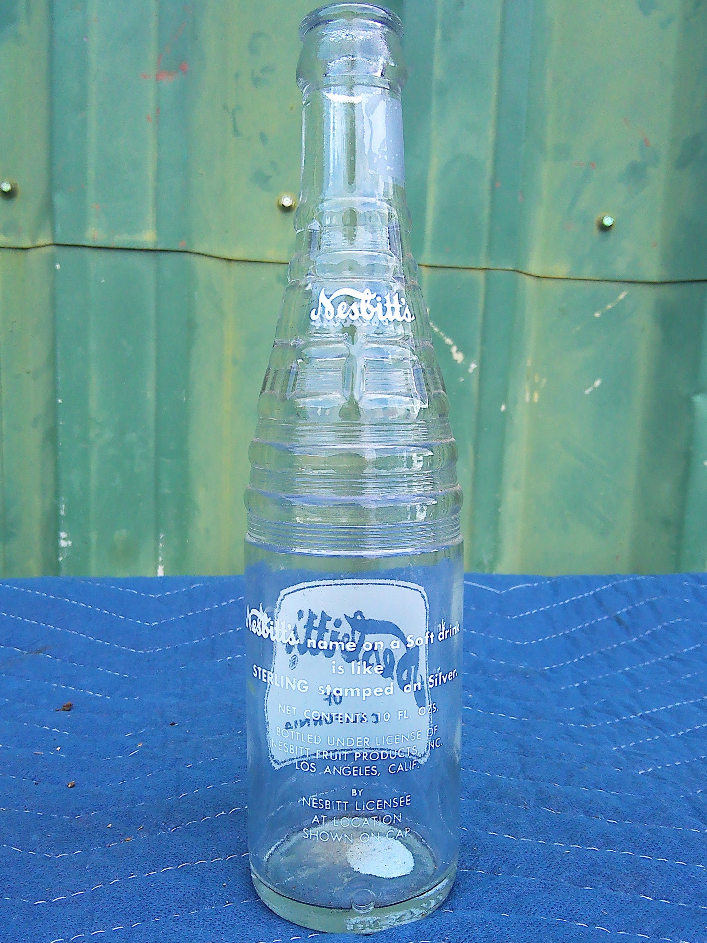 Individual assorted glass soda bottles