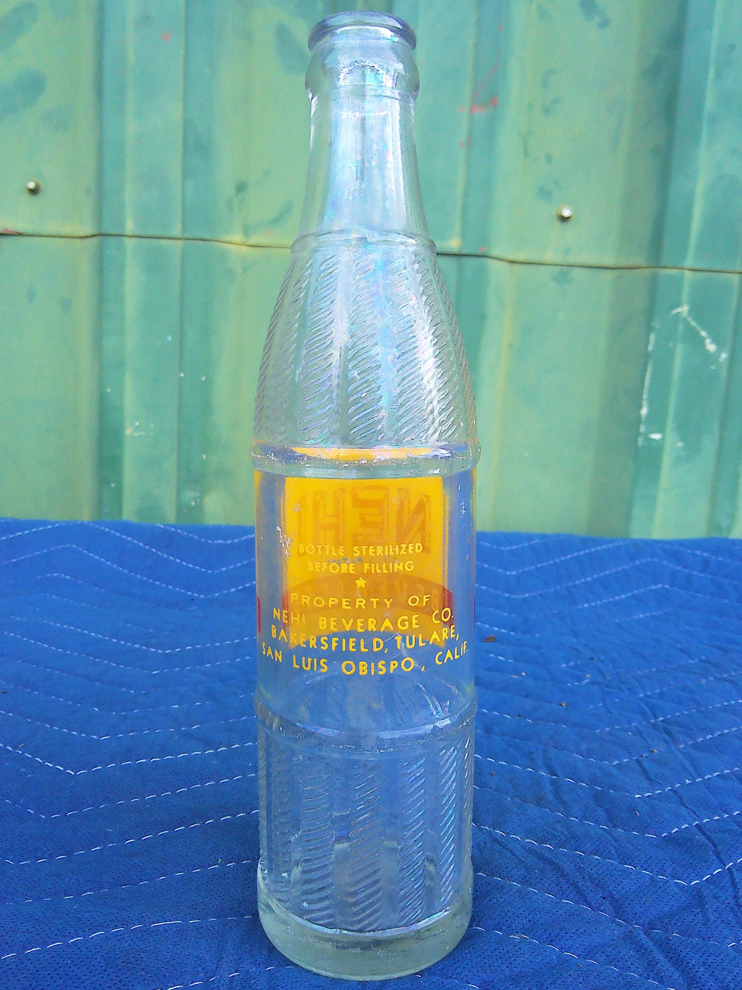 Individual assorted glass soda bottles