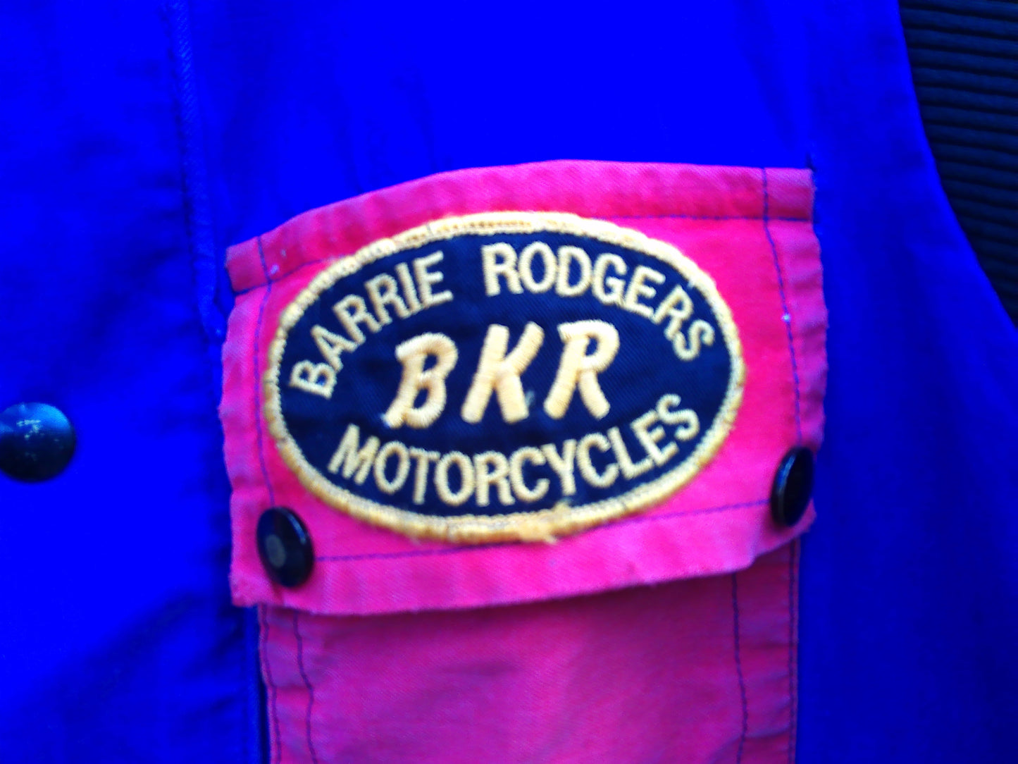 Barrie Rodgers Motorcycles workshop overalls