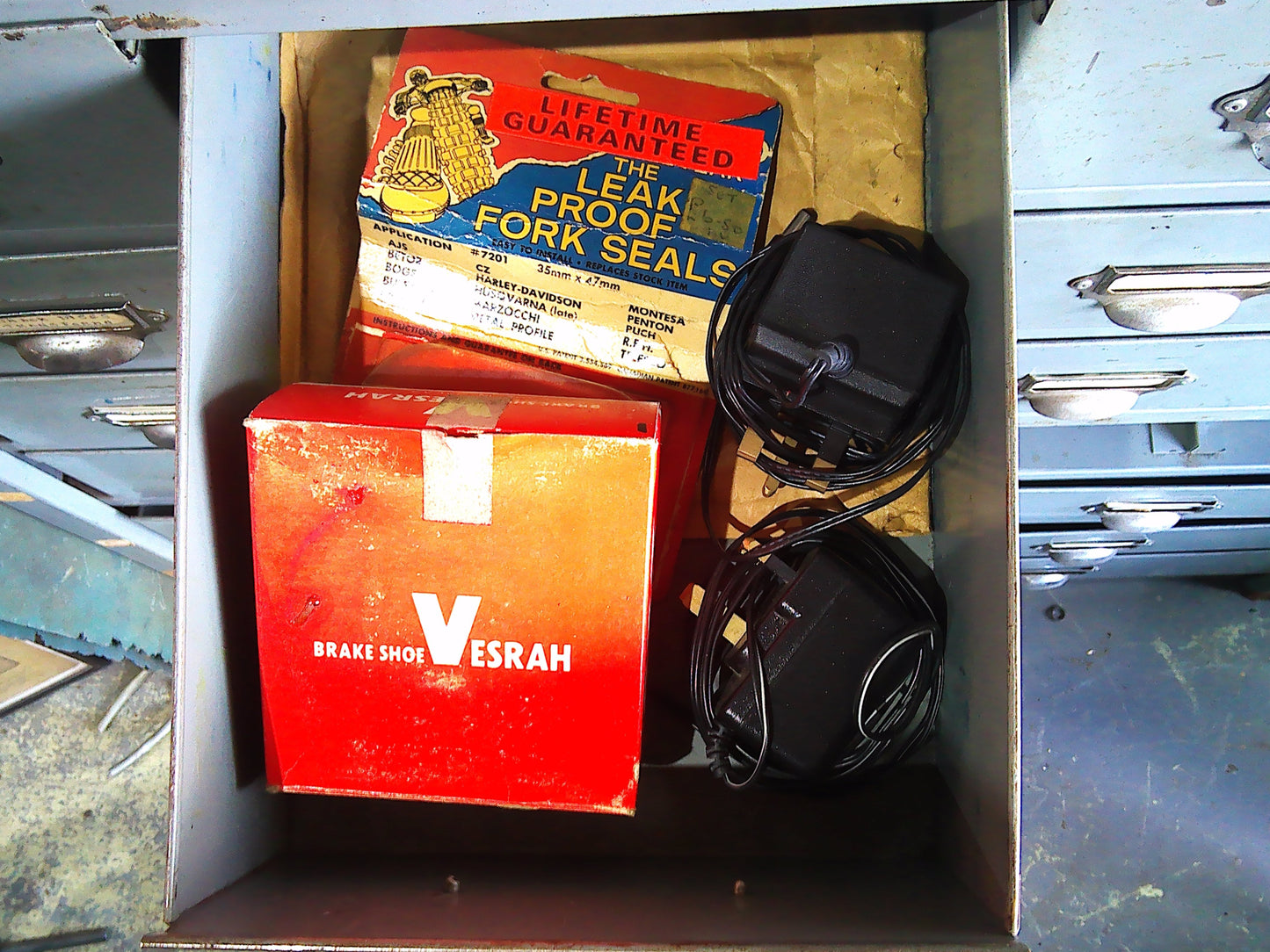 Vintage pigeon hole metal drawer cabinet