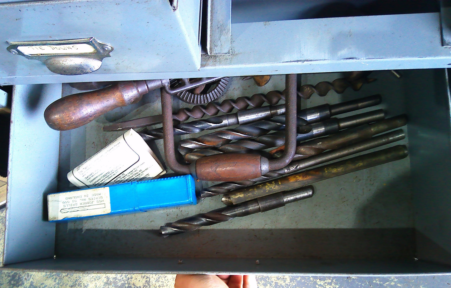 Vintage pigeon hole metal drawer cabinet