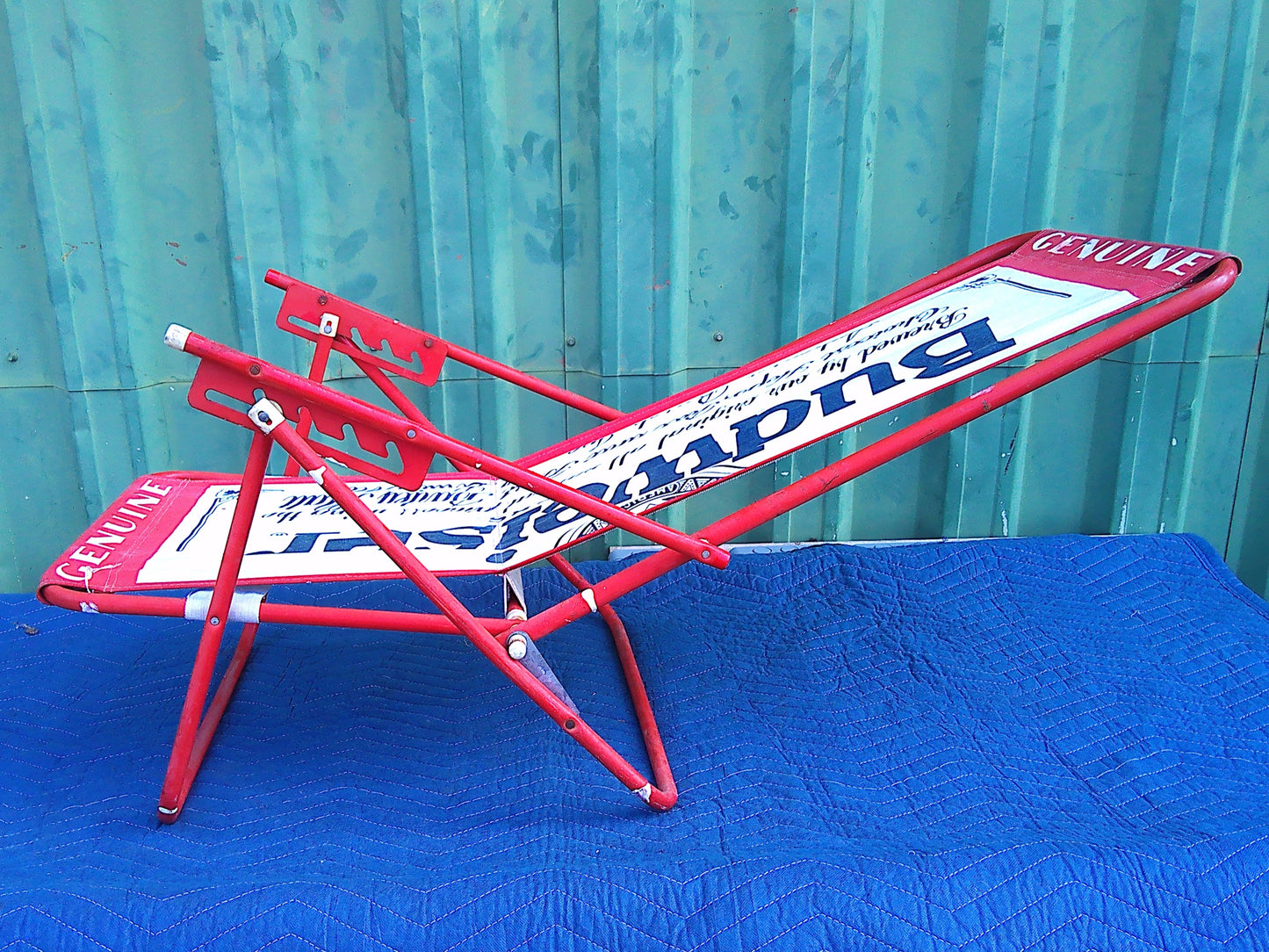 Vintage Budweiser Beer folding chair