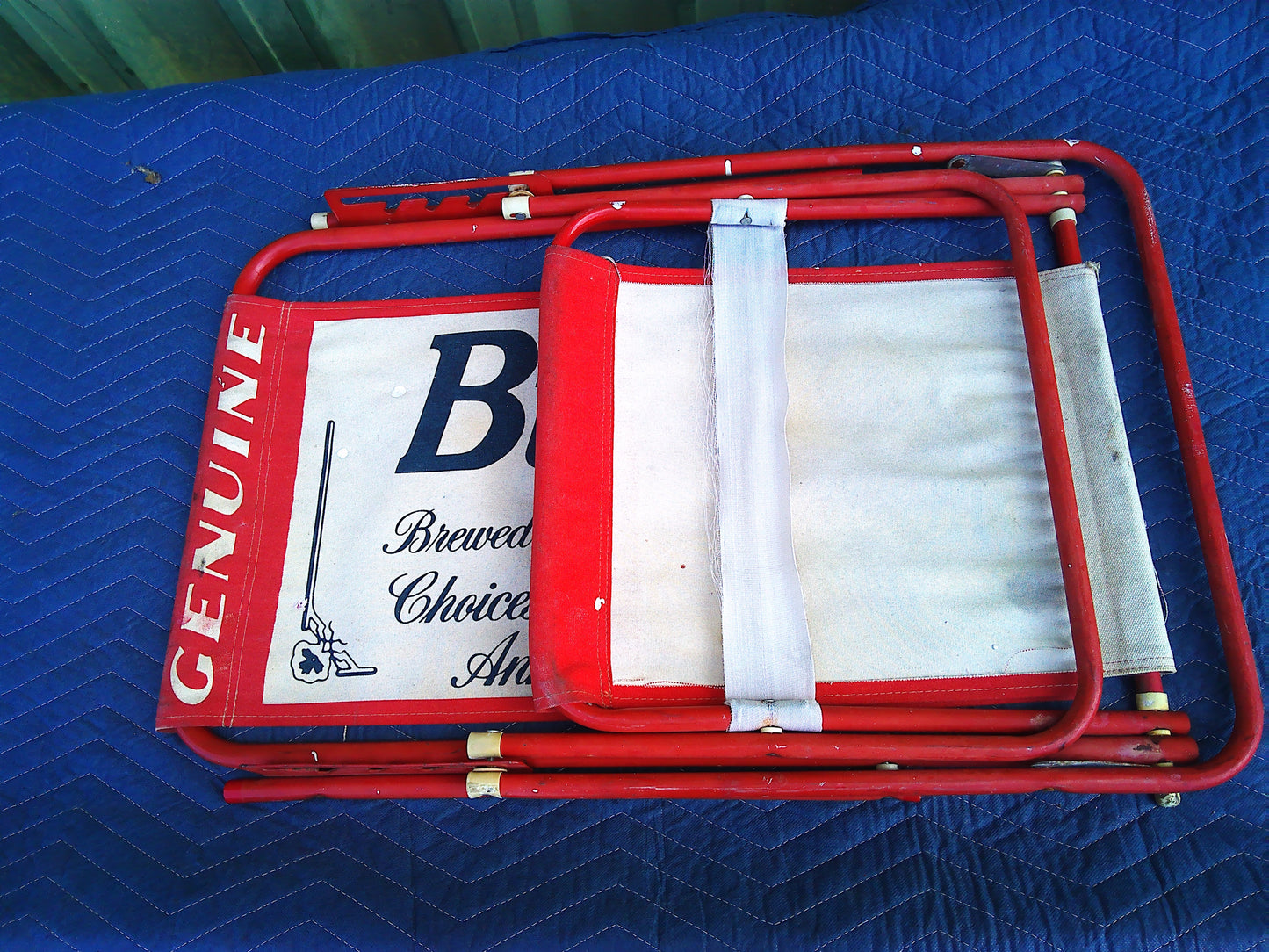 Vintage Budweiser Beer folding chair