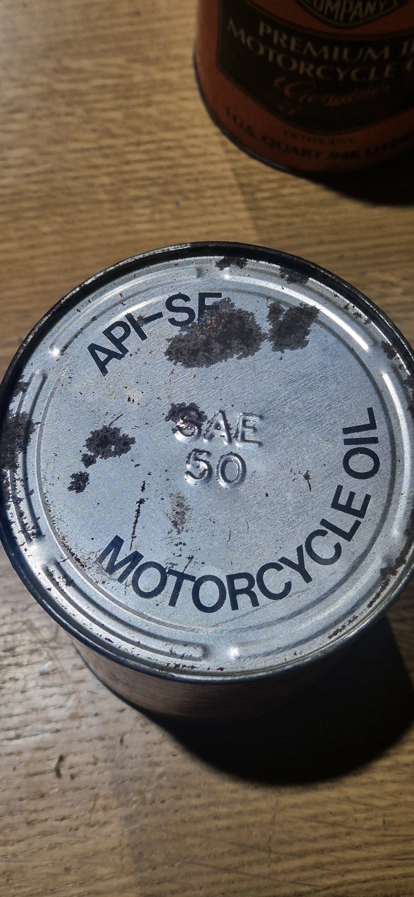 RARE VINTAGE 80'S HARLEY DAVIDSON OIL CAN SAE 50