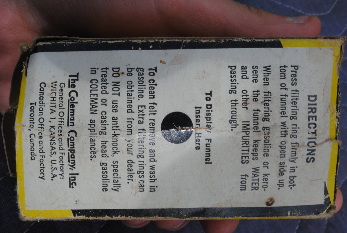 NOS Coleman Filter Funnel