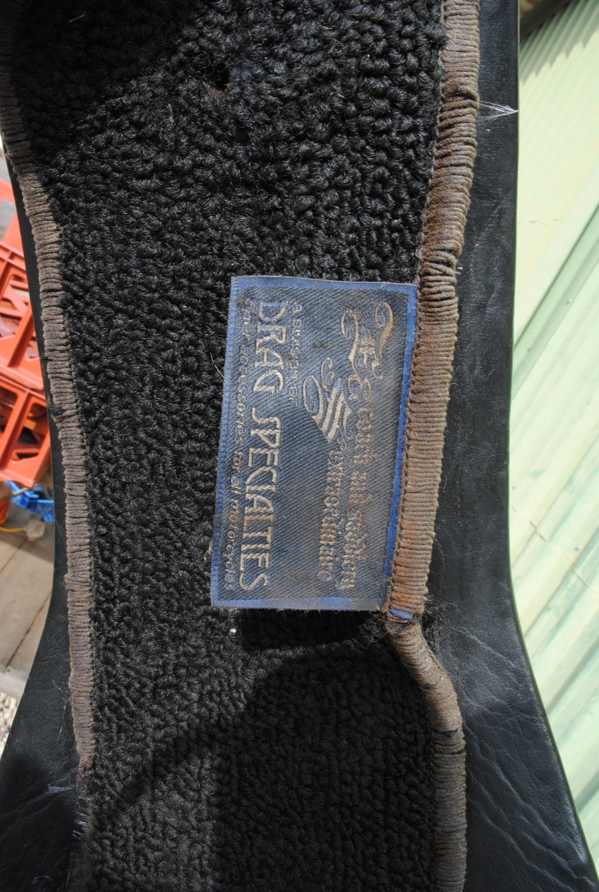 Vintage Authentic Drag Specialties King and Queen motorcycle seat