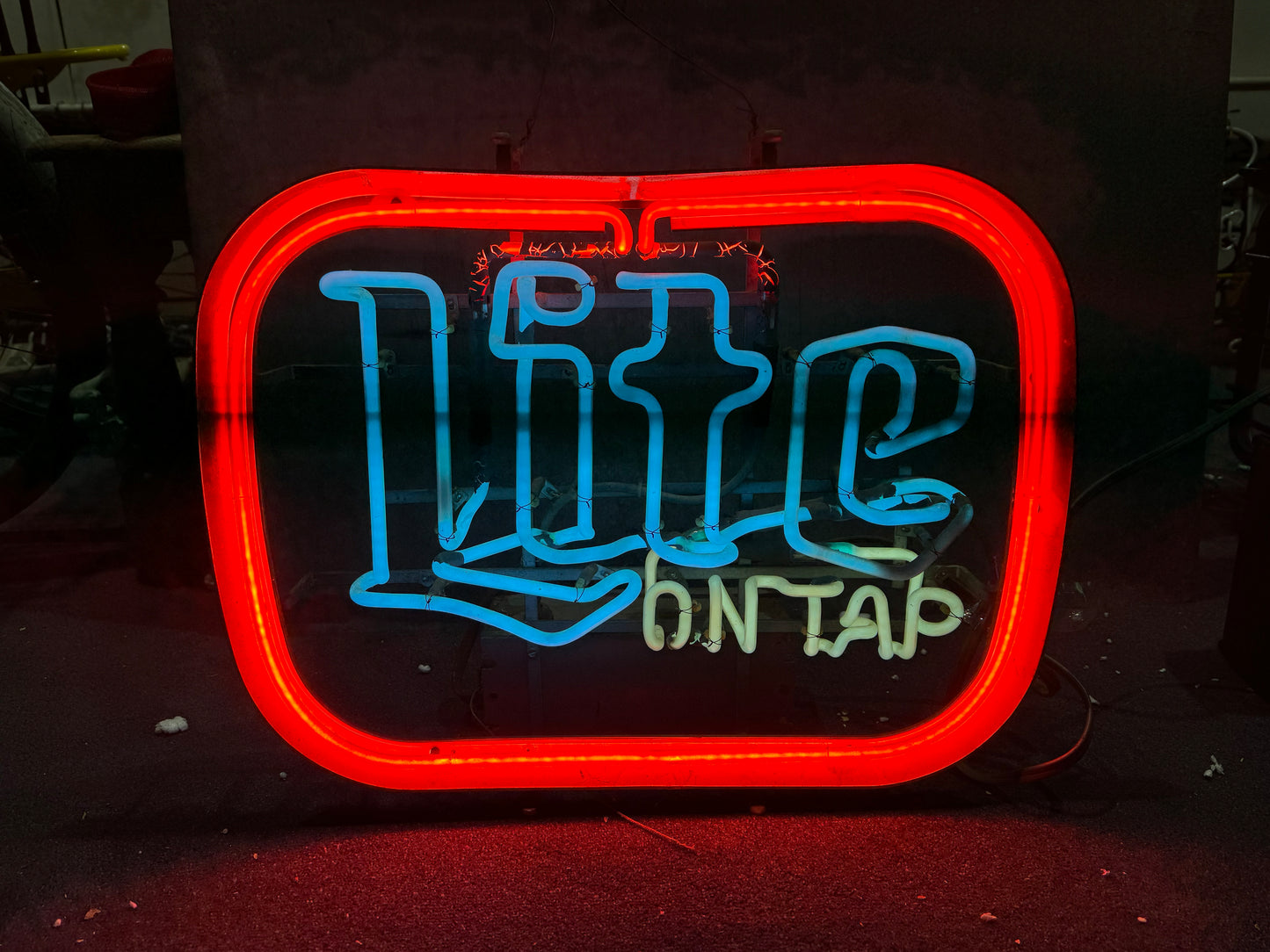 MILLER? LITE ON TAP NEON SIGN