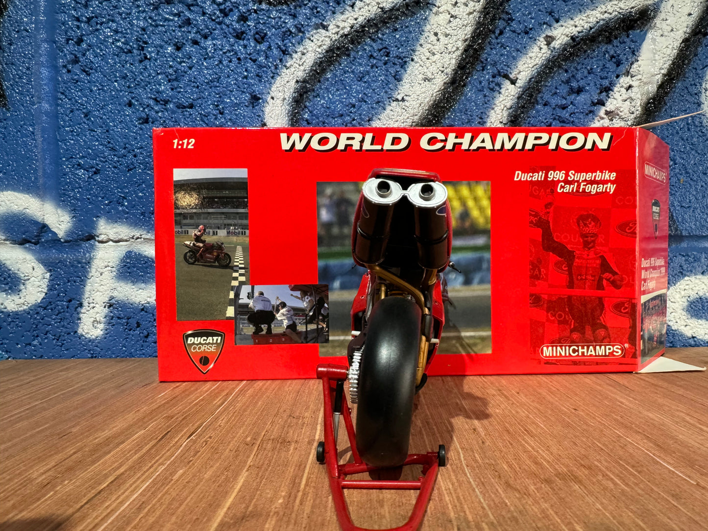 RARE DUCATI 966 1999 SUPERBIKES CARL FOGARTY CHAMPIONSHIP WINNER MINICHAMPS