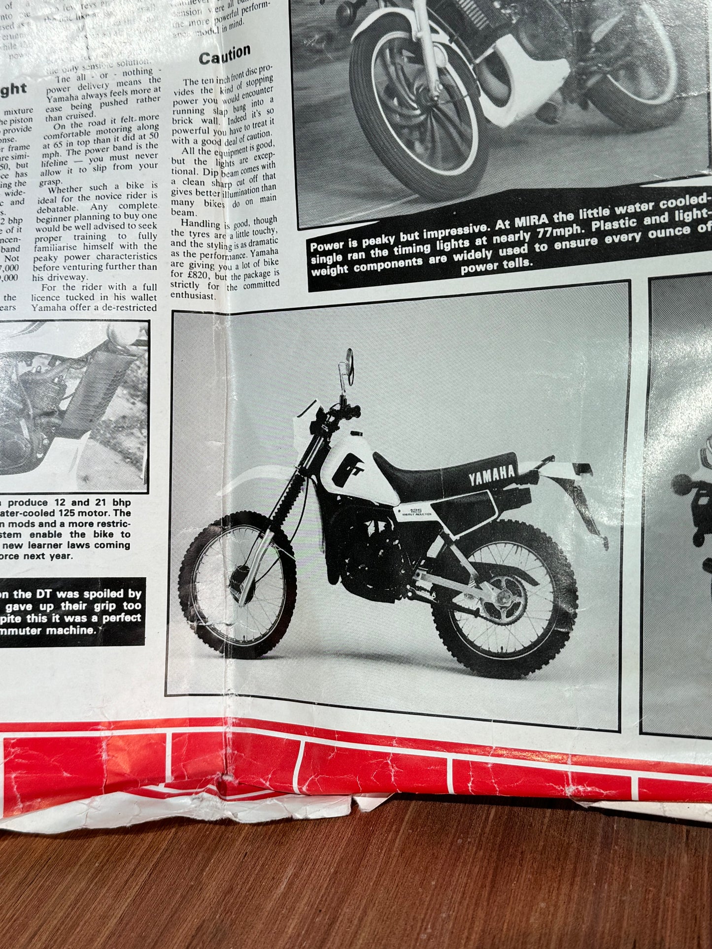 VINTAGE YAMAHA RD125 AD POSTERS