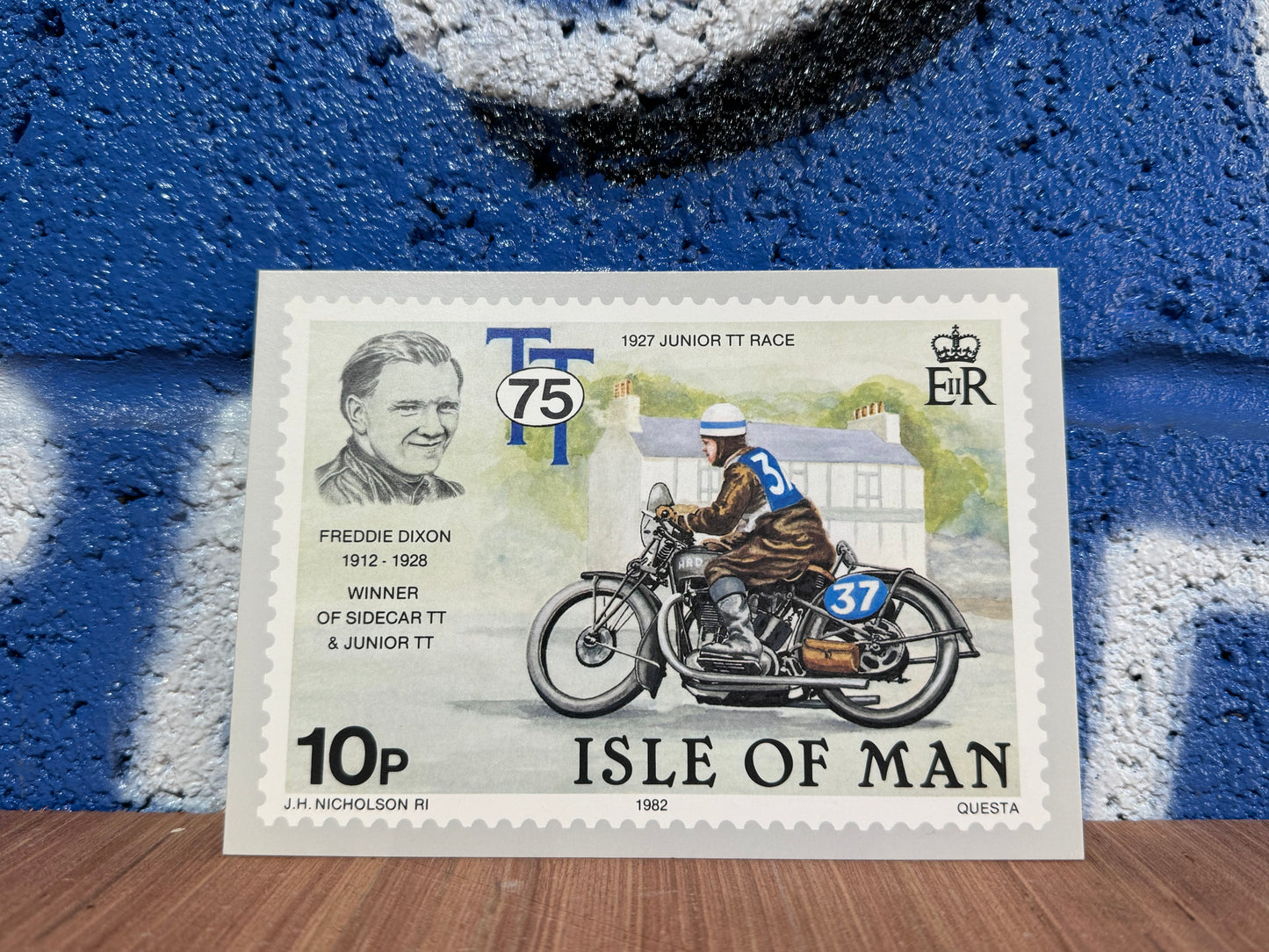VINTAGE TT ISLE OF MAN 75TH ANNIVERSARY 5 POST CARD SET