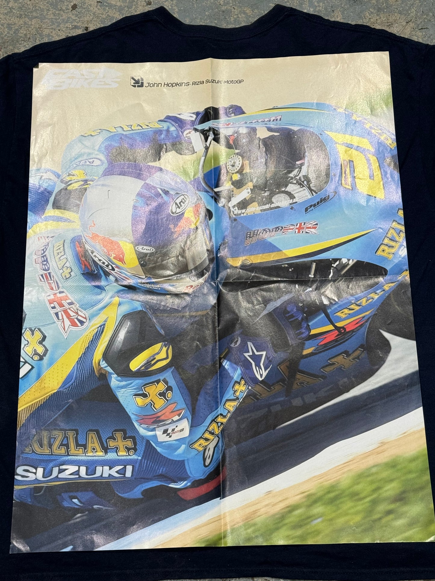 FAST BIKES POSTER OF MARCO MELANDRI AND JOHN HOPKINS