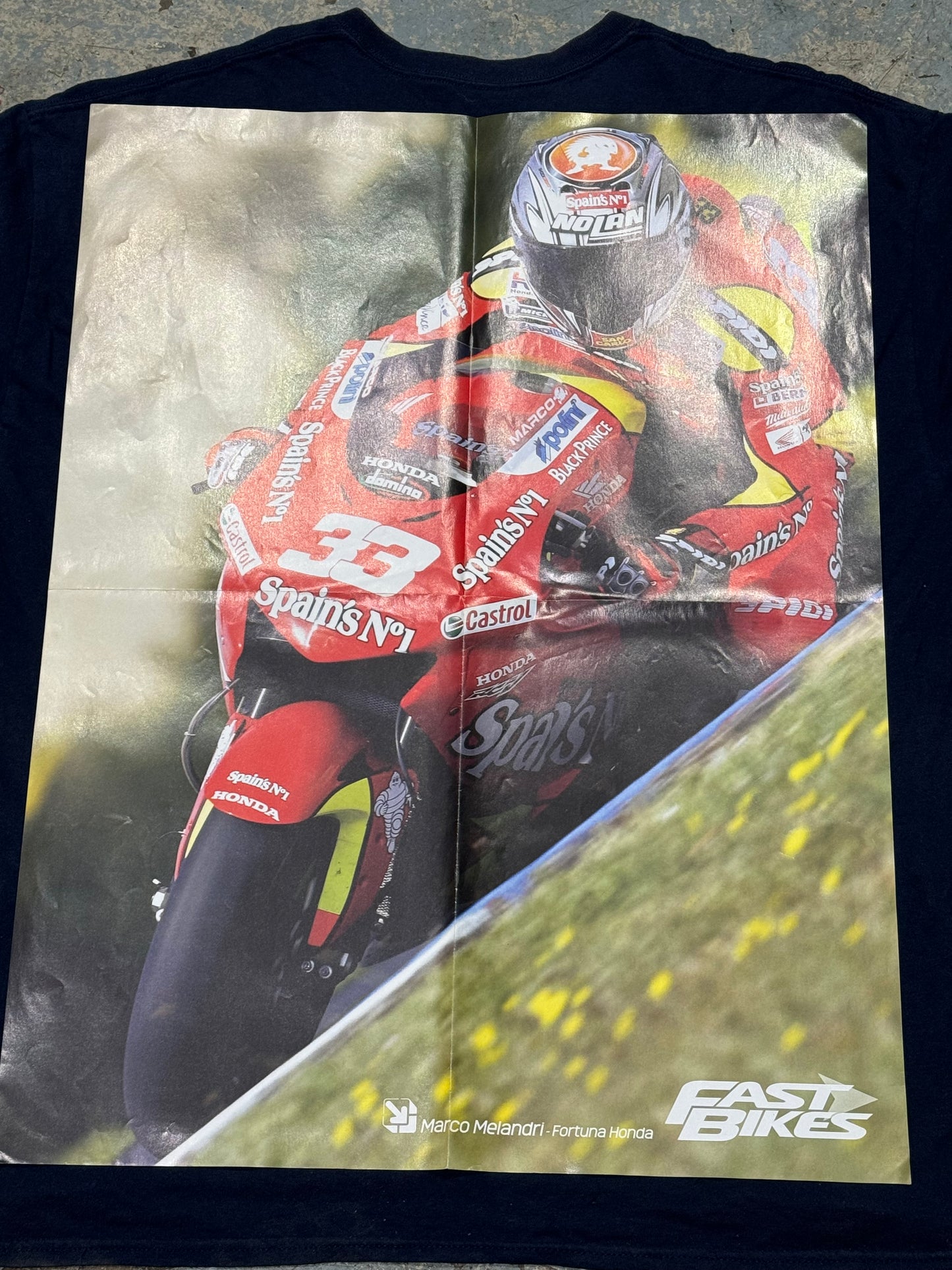 FAST BIKES POSTER OF MARCO MELANDRI AND JOHN HOPKINS