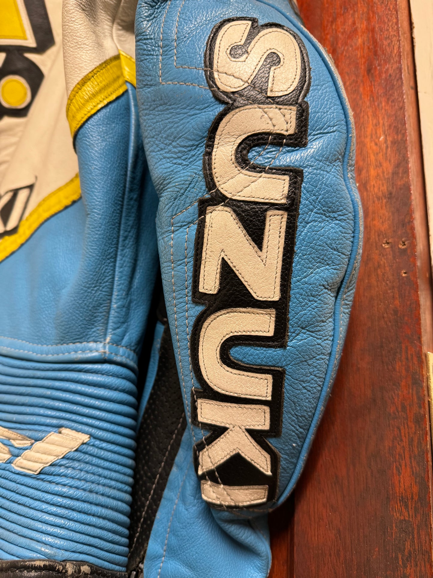 VERY RARE GENUINE SIGNED BY CONNER CUMMINS SUZUKI RIZLA+ RACE LEATHERS